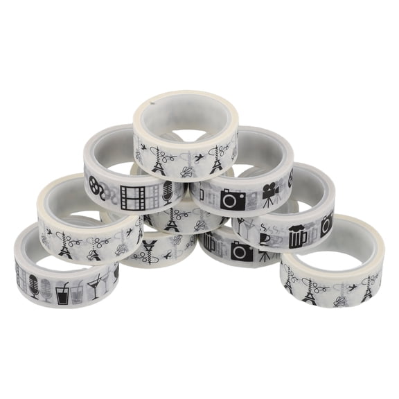 10 Rolls Pocket Tape Role-playing Decorations Accessories Rust Remover Towel Rack Hook Child