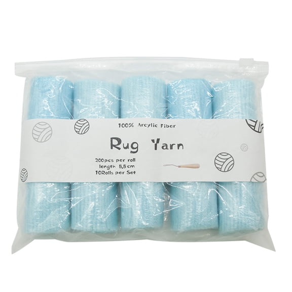 10 Rolls Pre-Cut for Latch Hook Yarn Threads for Making Pillowcases Blankets Rug Sewing DIY Projects