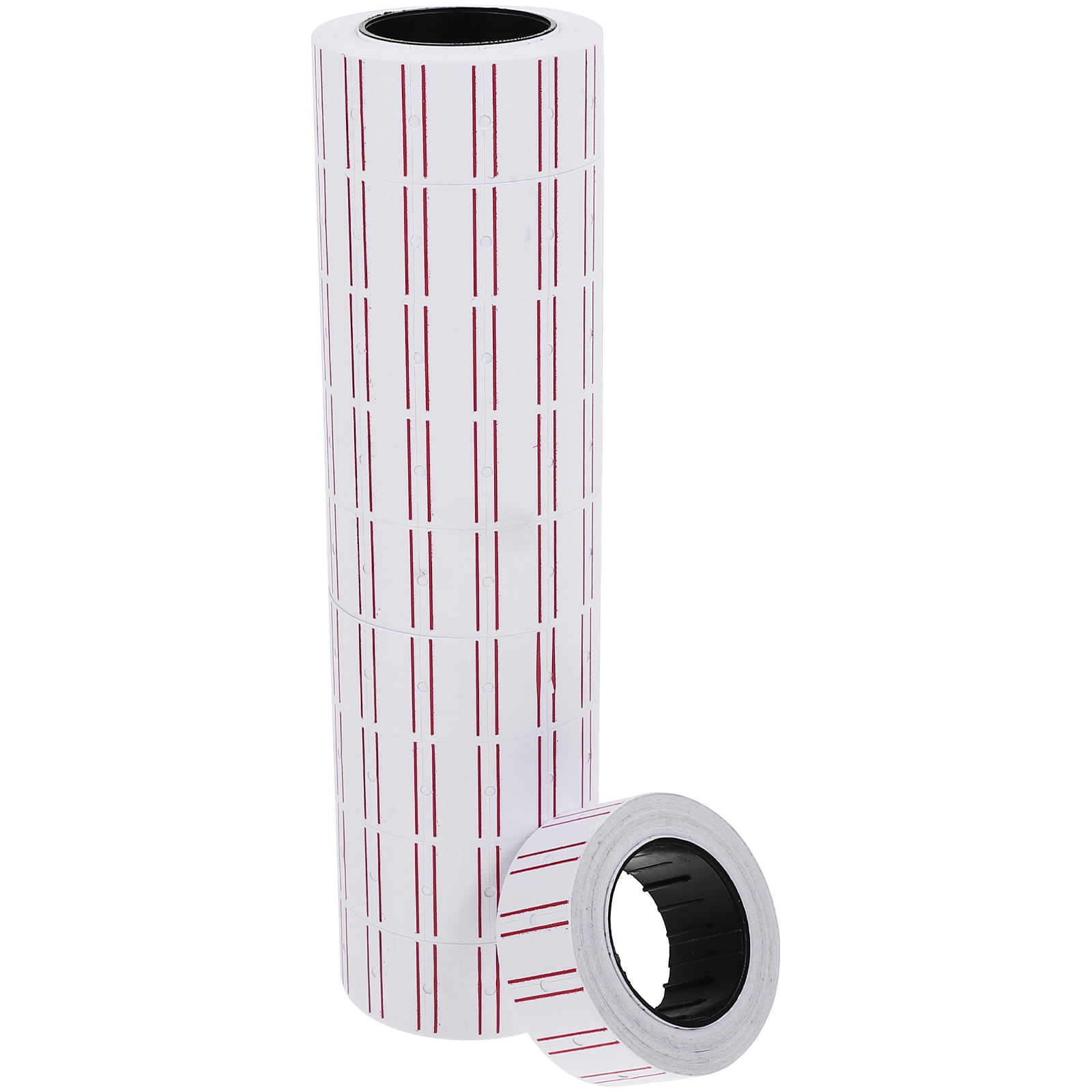 10 Rolls Single Row Price Marking Paper Shoptemu Sign Tag White Gaff