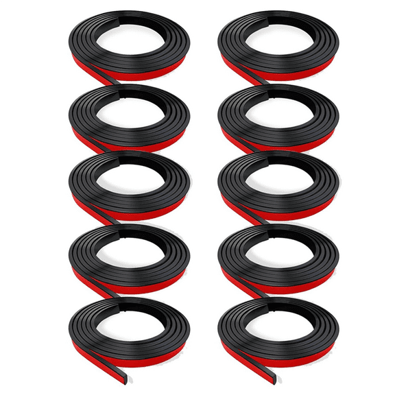 10 Rolls Total Window Grille Inserts Grid Kit Self Adhesive Peel and Stick Trim Simulated DIY Decorative Black