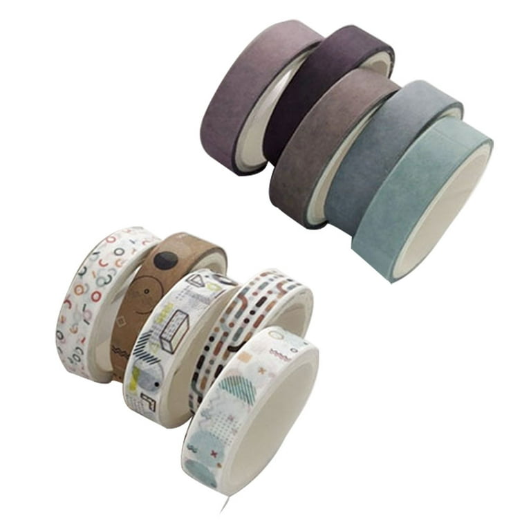 10 Rolls Washi Tape Set - Decorative Masking Tape , for DIY Craft  Scrapbooking Gift Wrapping 