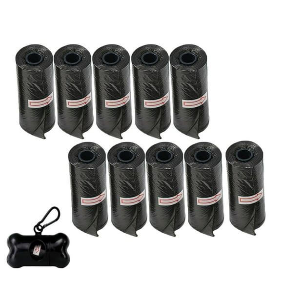 10 Rolls of 150 Dog Poop Bags with Dispenser Thickened and Leakproof Odorless Guaranteed