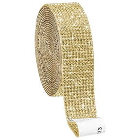 10 Rows Glittering Self-adhesive Rhinestone Roll with Crystal Diamond Trim for Vehicle Styling and Furniture Surface Embellishment Props