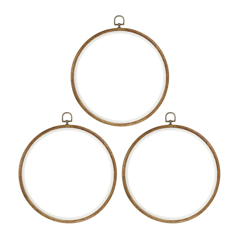 10 Rubber Round Embroidery Hoop Frame Cross Stitch Hoops Ring, 3