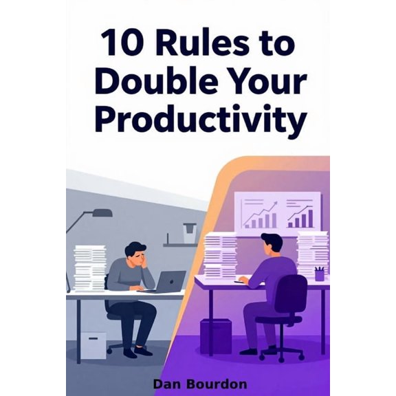 The 10 Rules Productivity 10 Rules To Double Your Productivity: A Simple System to Work Smarter, Save Time, and Achieve More Without Burning Out, (Paperback)