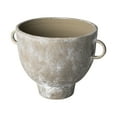 thumbnail image 1 of 10" Rustic Organic Finish Whitewash Brown Ceramic Vase, 1 of 5