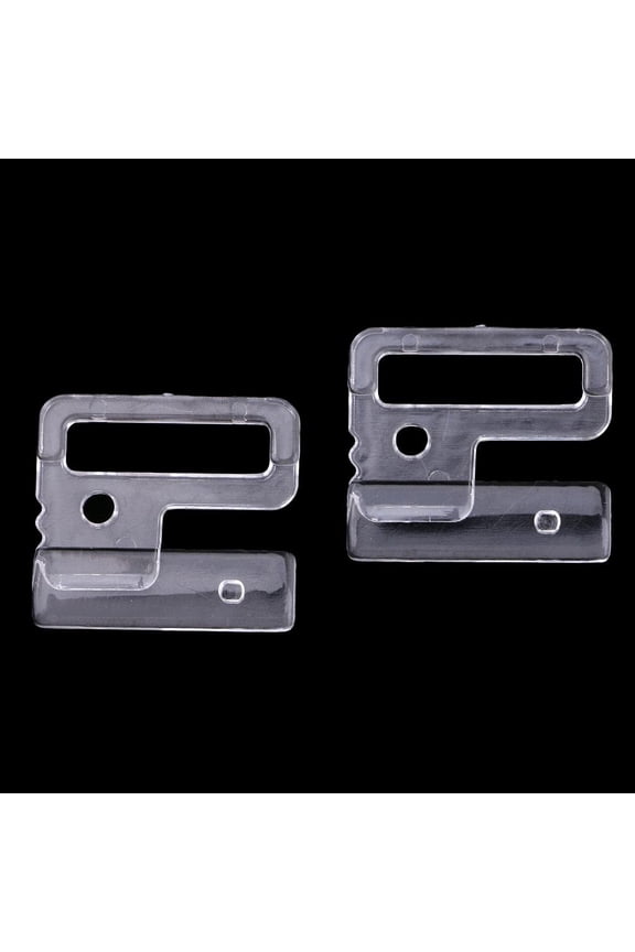 10 SETS CLIPS HOOK & SNAP CLASPS BRA FASTENER FOR FIXED Clear