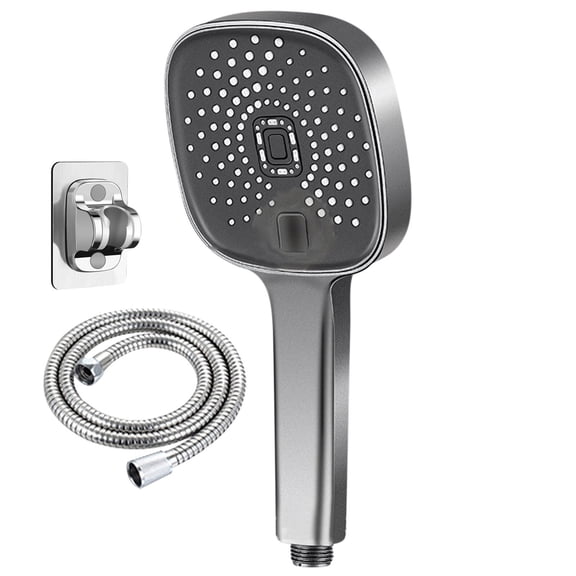 10" Sailor-Style Pressurized Shower Head - 4 Spray Modes with 2.5GPM Flow Rate & Anti-Clog Nozzles (ABS+PC)