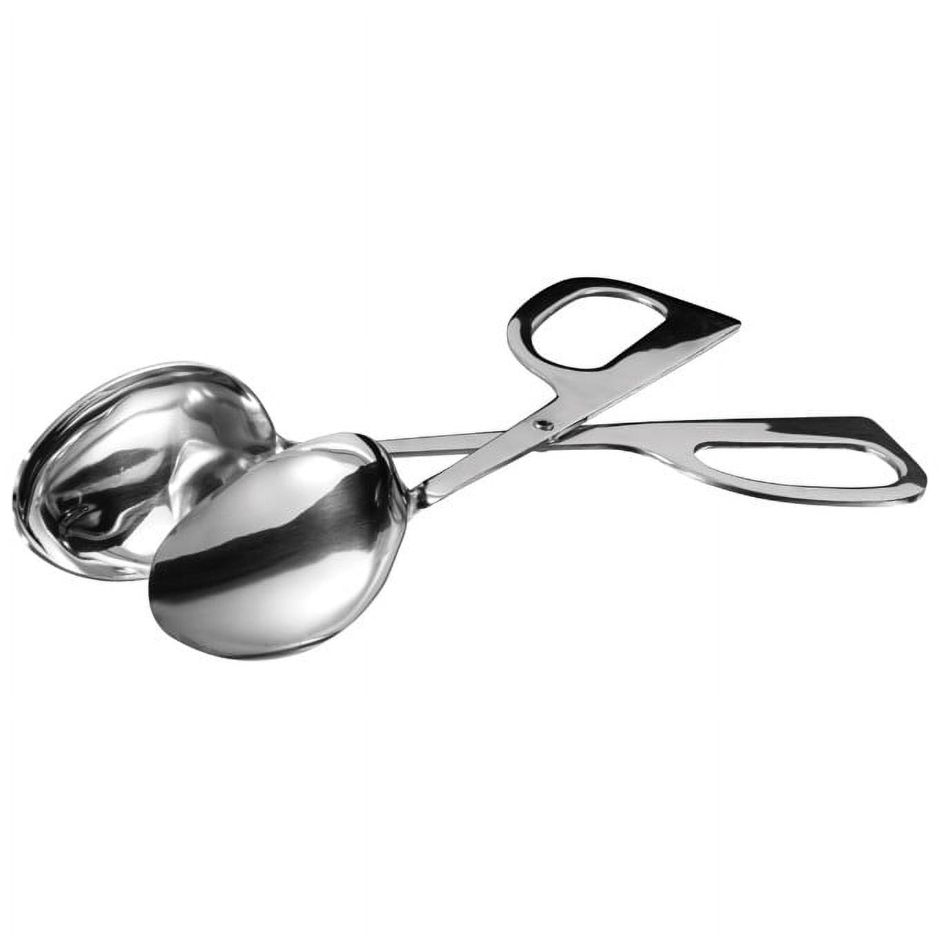 Winco ST-105SF, 10.5-Inch Salad Tong, Spoon Fork Scissor Style