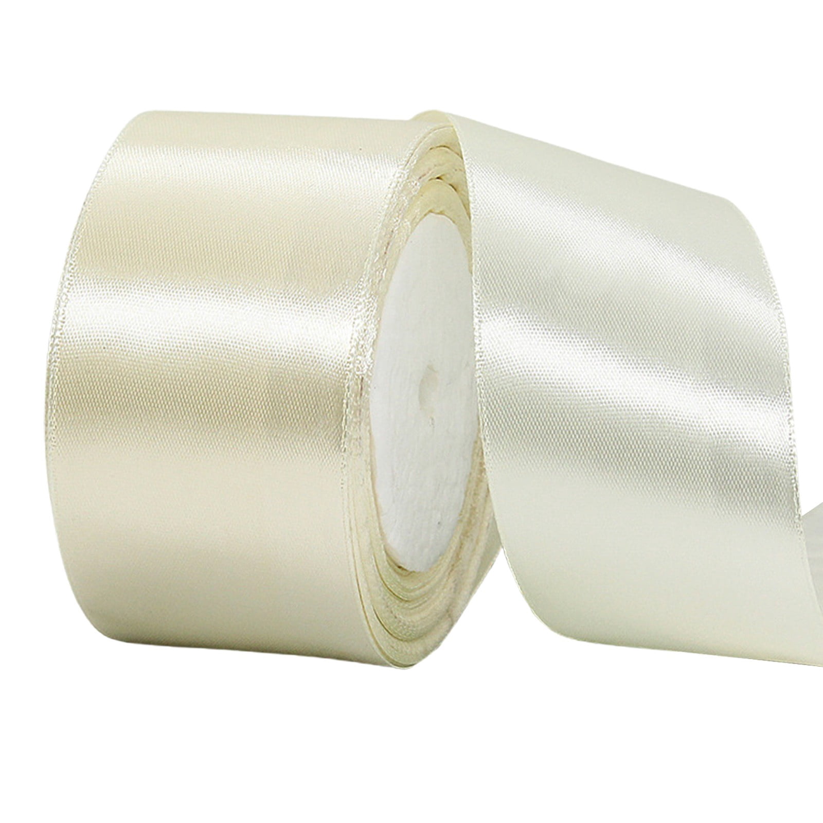 Very Wide Ribbon Under $10 2 Inch Wide Satin Ribbon, Beige Pink Craft Ribbon, Satin ...