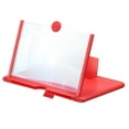 thumbnail image 1 of 10" Screen Magnifier for Cell Phone, 3D HD Magnifying Projector Screen Amplifier Stand, Red 8.7x7x0.5", 1 of 6