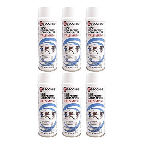 10Seconds Shoe Deodorizer and Disinfectant (Pack of 6) The Only EPA