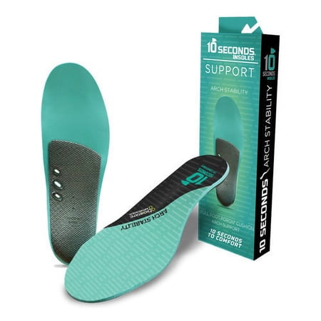 10 Seconds? Unisex Arch Stability Insoles Teal (1 pair)