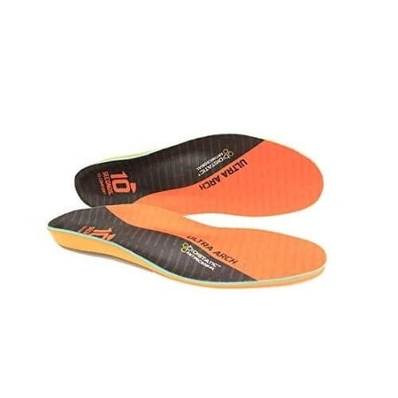 10 Seconds? Unisex Ultra Arch Support Insoles Orange (1 pair) ORANGE