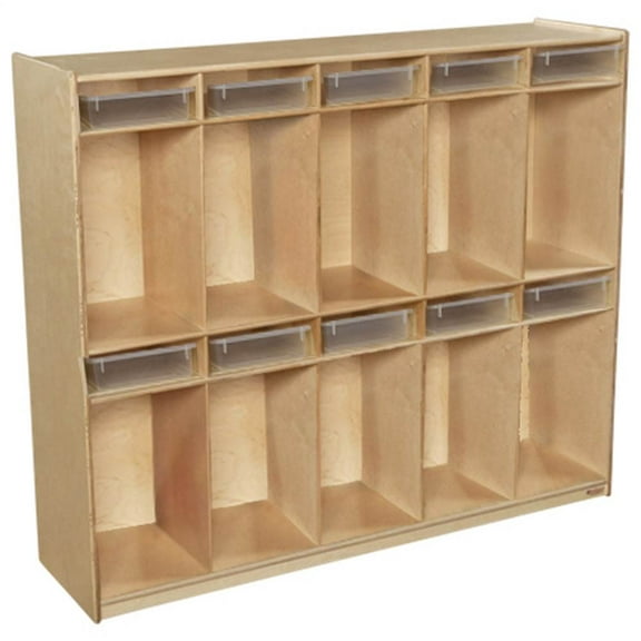 10-Section Locker with Translucent
