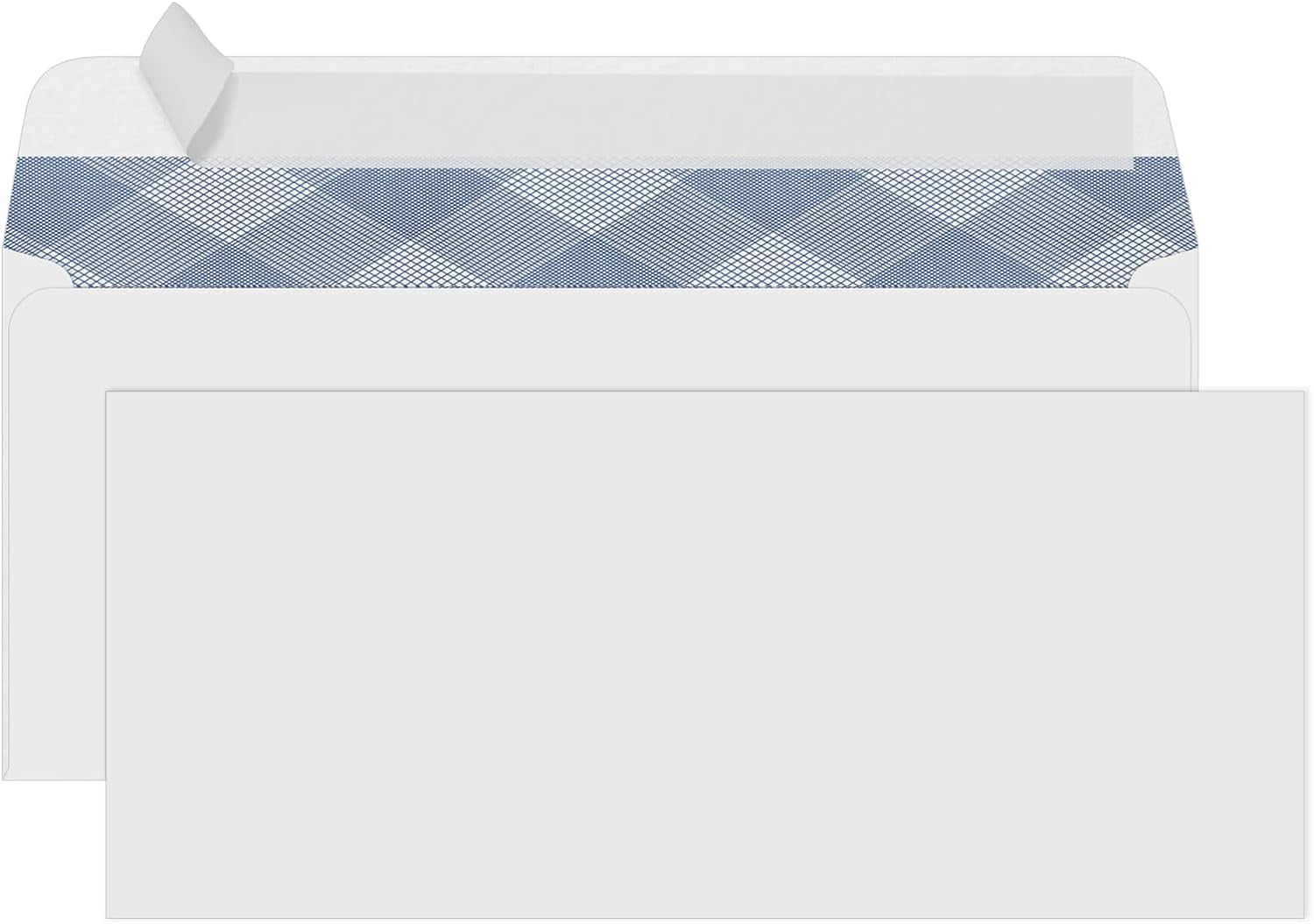 #10 Security Self-Seal Envelopes, Windowless Business Mailing Tint Pattern for Secure Mailing, Invoices and Statements, Size 4-1/8 x 9-1/2 Inch - 24 LB 500 Count