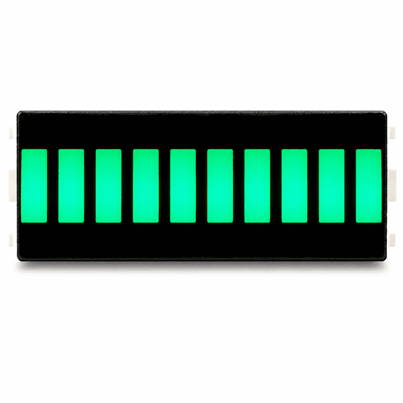 10-Segment Green LED Bar Graph Display, Dual In-Line 0.1" Pin Spacing