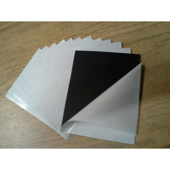 10 Self Adhesive Flexible Magnetic Sheets 8 X 10 Inches