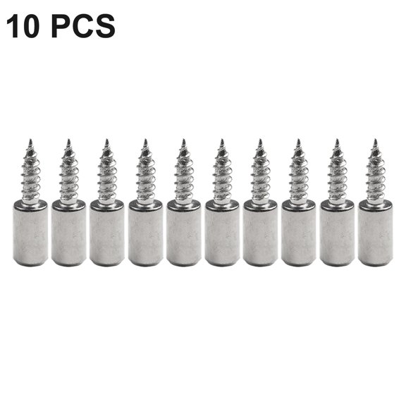 10 Self Tapping Screws for Cabinet Shelf Brackets and Glass Panel Support