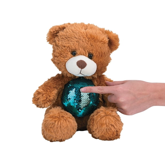 10" Sequins Bear - Toys - 1 Piece