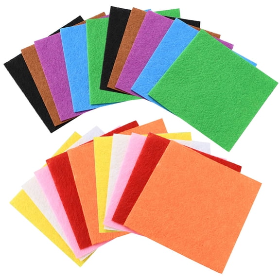 10 Set 10Pcs 10 Colors Bon-woven Felt Fabric DIY Crafts Square Mixed Color 101x101x1mm 1pc/color