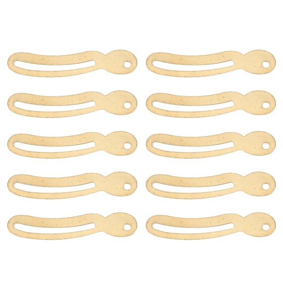 10 Set Copper Vintage Lid Support Stay Safe Hinges for Cabinet Jewelry Box Display Trunk Shelf 2.64x0.55 inches / 6.7x1.4 cm Brass Color Hardware Stays