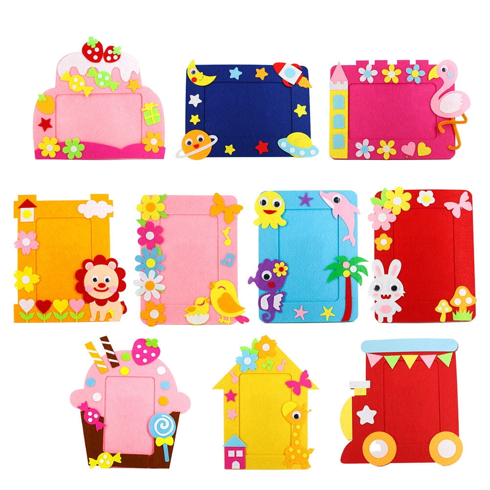 10 Set DIY Nonwovens Album Cartoon Sticker Adhesive Picture Frame 10-set-diy-nonwovens-album-cartoon-sticker-adhesive-picture-frame