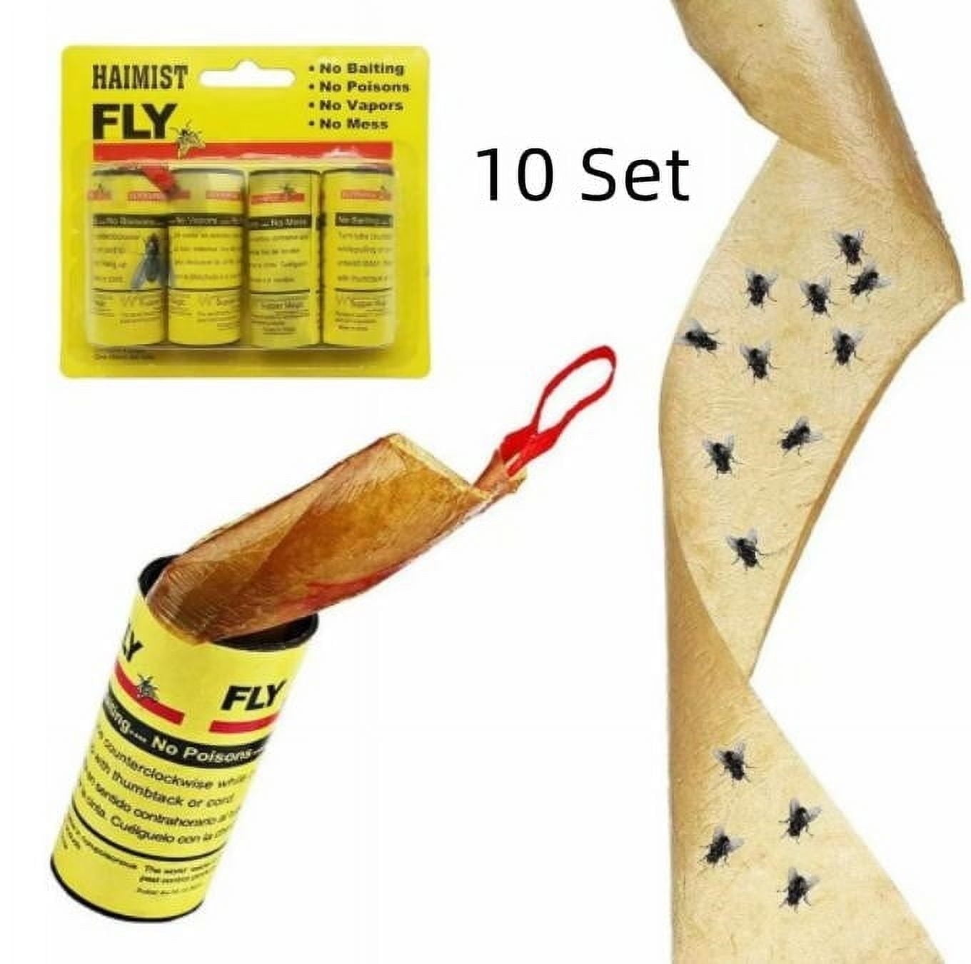 Cribun 16 Pack Hanging Fly Catcher Strips, Indoor & Outdoor Sticky ...