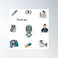 thumbnail image 1 of 10 Set Of Nursing Pack Poster Wall Art, Modern Wall Decor, 12x18 UNFRAMED, 1 of 3
