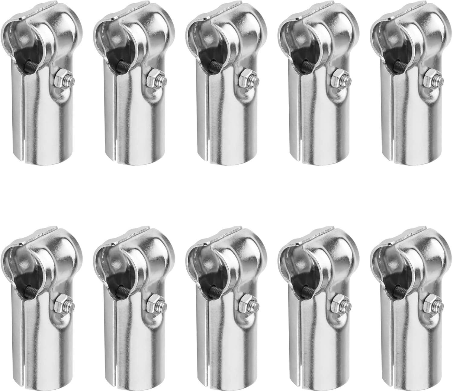 10 Pcs Rubber Cushion Strut Clamps – 1-1/8” Mount, Heat Resistant, Zinc-Plated, For PEX, Copper, Gas Pipe, HVAC