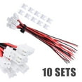 10 Sets 2 Pin Mini For Jst Xh2.54Mm 24Awg Connector Plug with Wires