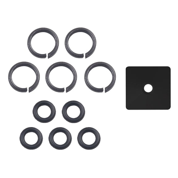 10 Sets 3/8 Inch Wrench Retaining Ring Clip With O-Ring With Anvil Install Tool Fangkenuo