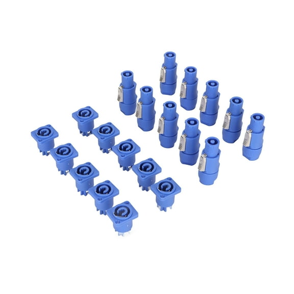 10 Sets 3 Pin Power Connector Professional Stage Light Cable Plug for LED Large Screen Speaker 250V 20A