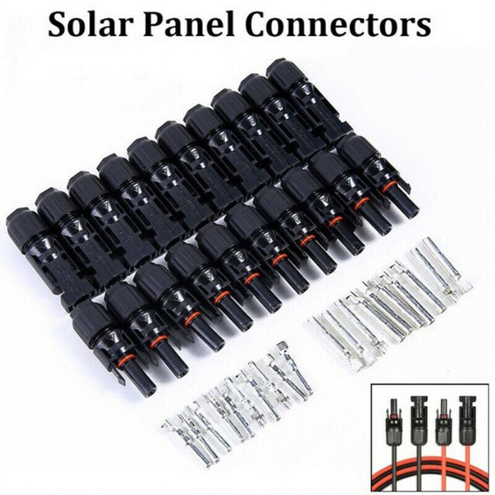 10 Sets 30A Male Female M/F Wire Cable Connector Solar Panel IP67 Adapter