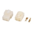 thumbnail image 1 of 10 Sets 4 Pin Electrical Wire Connector Male Female Housing Terminal 6.3mm for Car, 1 of 5