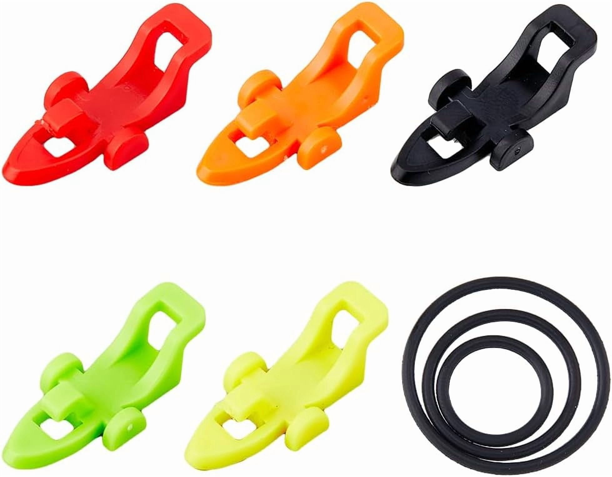 10 Sets 5 Colors Fishing Hook Keeper with 3 Sizes Silicone Rubber Rings ...