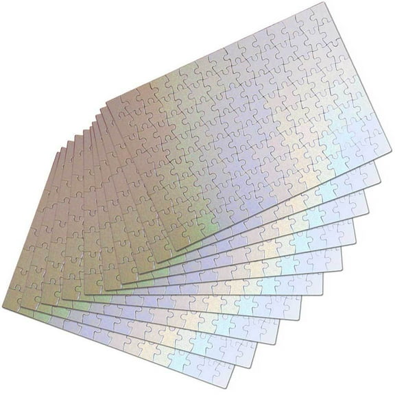 10 Sets Blank Sublimation A4 Jigsaw Puzzle with 120 Pieces Dye Heat Press Thermal Transfer Crafts