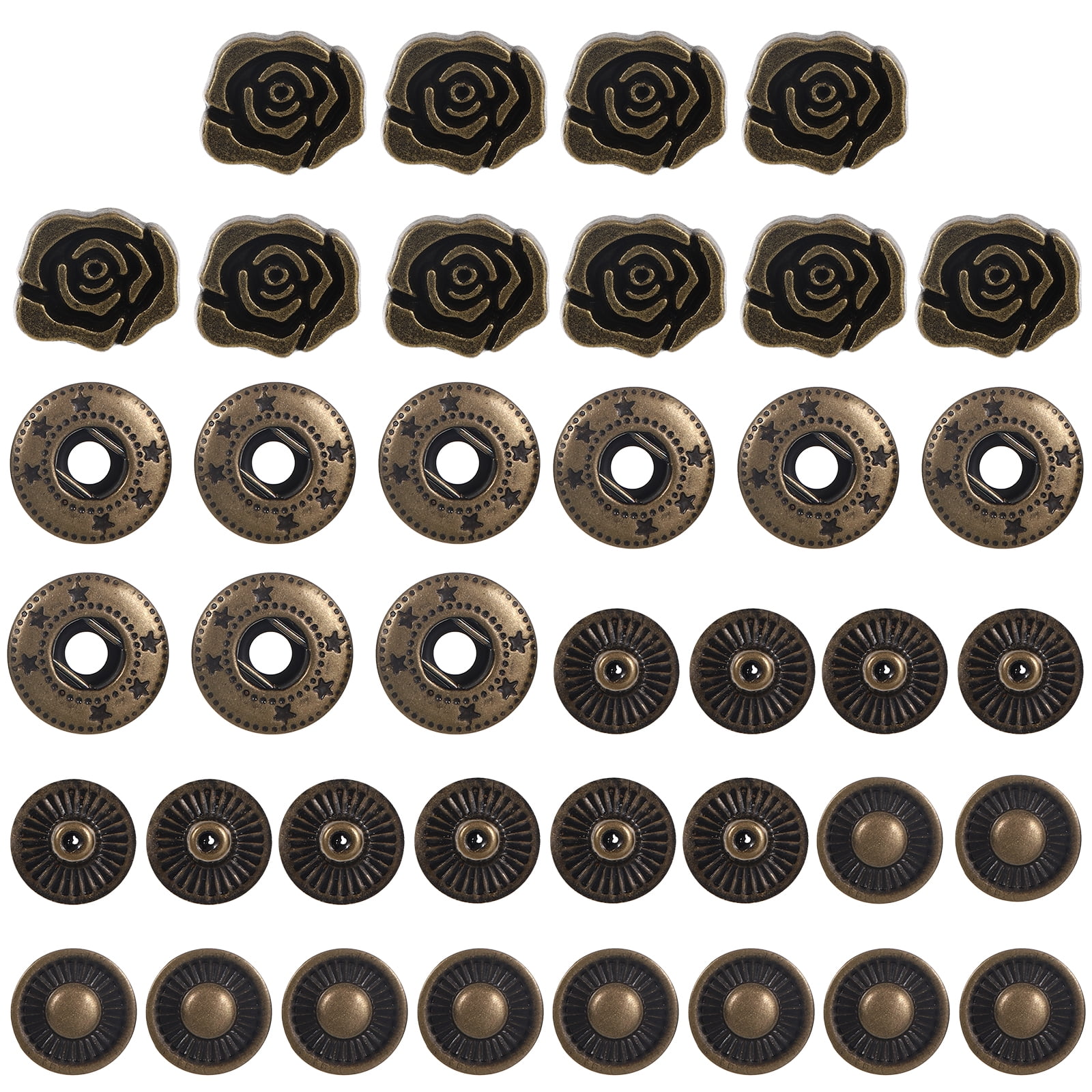 10 Sets Buttons Hand Decor Suitcase Button Threedimensional Snap