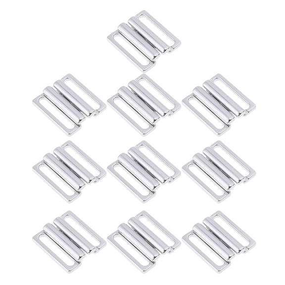 10 Sets CLIPS Hook Metal Strap Bra Fastener 19mm