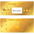 thumbnail image 1 of 10 Sets Christmas Golden Ticket Surprise Scratch Off Card, Surprise Reveal Cards, Gold Gift Reveal Card with Envelope, 1 of 7