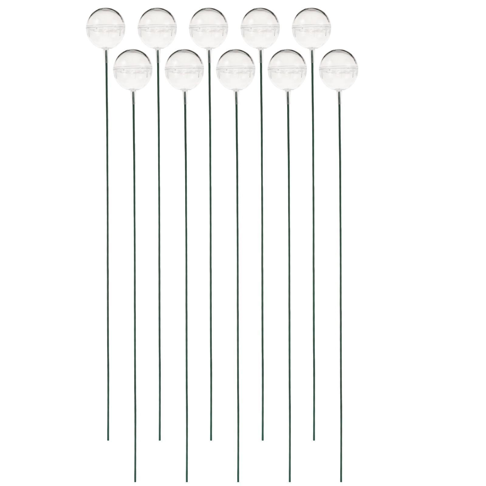 10 Sets Clear Chocolate Holder with Wire Stems Wrappers Chocolate Ball