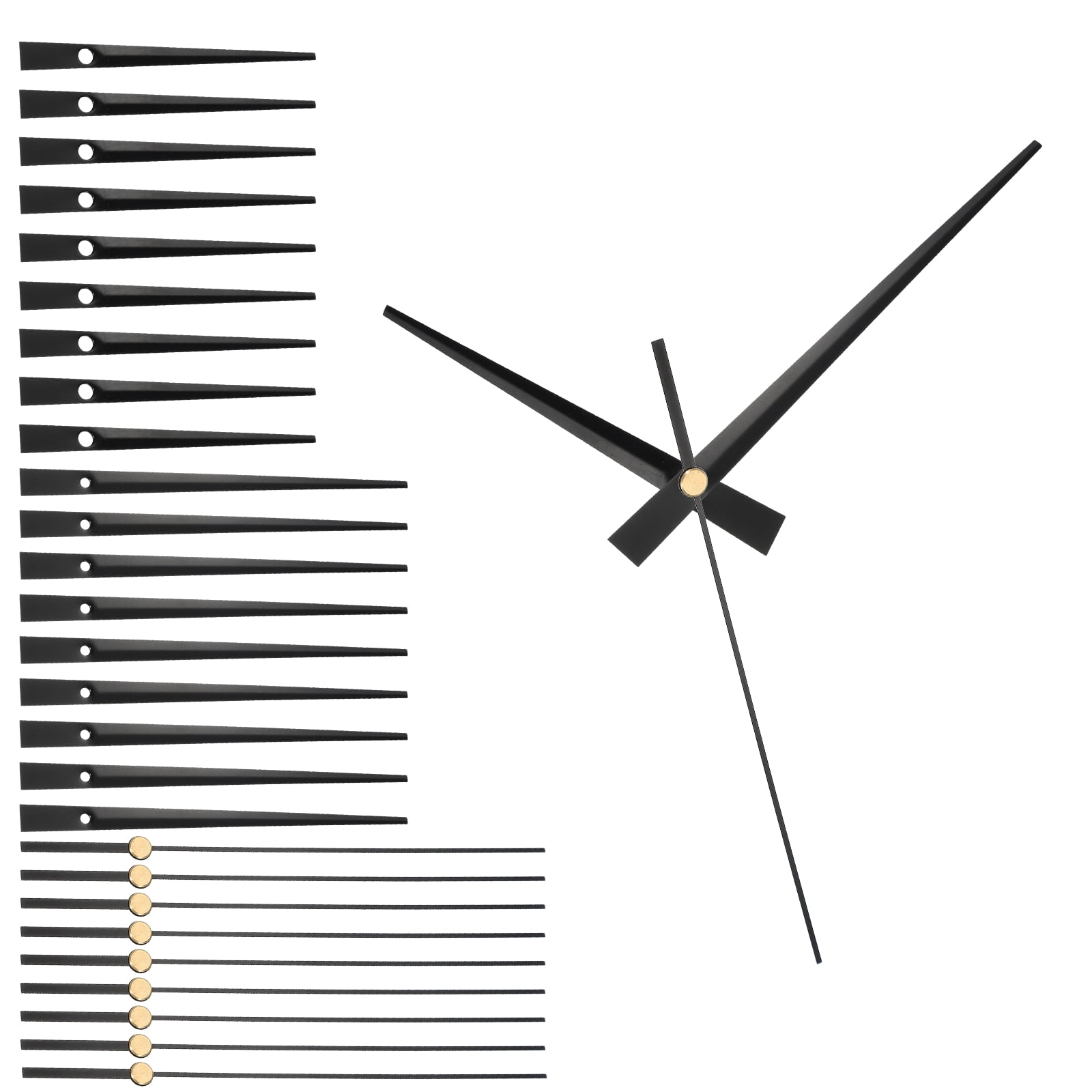 10 Sets Clock Hands, Aluminum Clock Hands Only Kit Parts Mechanism ...