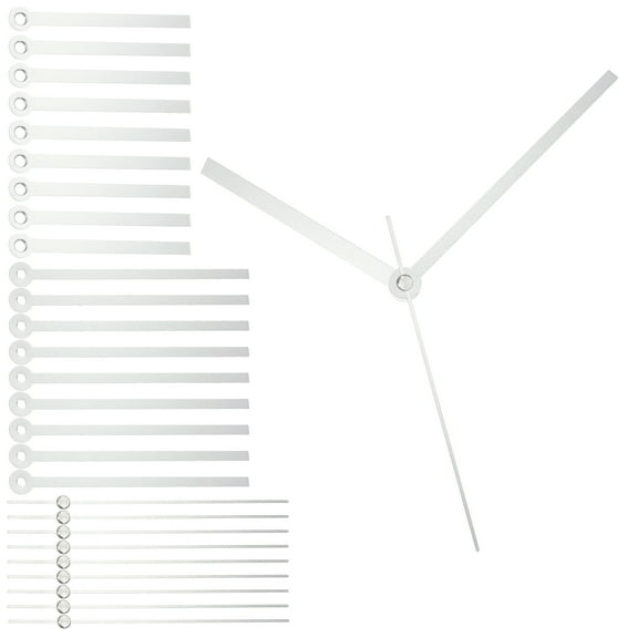 10 Sets Clock Hands, Aluminum Clock Hands Only Kit Parts Mechanism Replacement for DIY Clock Repair Movements Parts for Living Bed Room Home Decor, Silver 4.72 Inch
