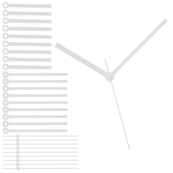 10 Sets Clock Hands, Aluminum Clock Hands Only Kit Parts Mechanism Replacement for DIY Clock Repair Movements Parts for Living Bed Room Home Decor, White 4.72 Inch