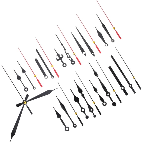 ifundom Silent Clock Hands Kit, 10 Sets Assorted Color Plastic Replacement Parts for DIY Clock Repairs and Craft Projects