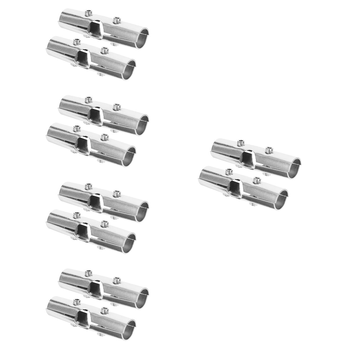 10 Sets Closet Rod Bracket Holder Support Bay Window Curtain Rods Display Shelves Connector