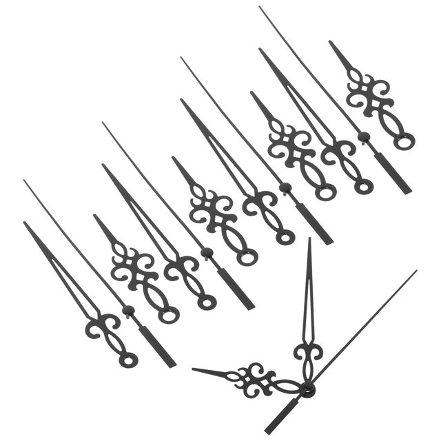 10 Sets DIY Clock Hands Replacement Mute Clock Hands Clock Repair Parts