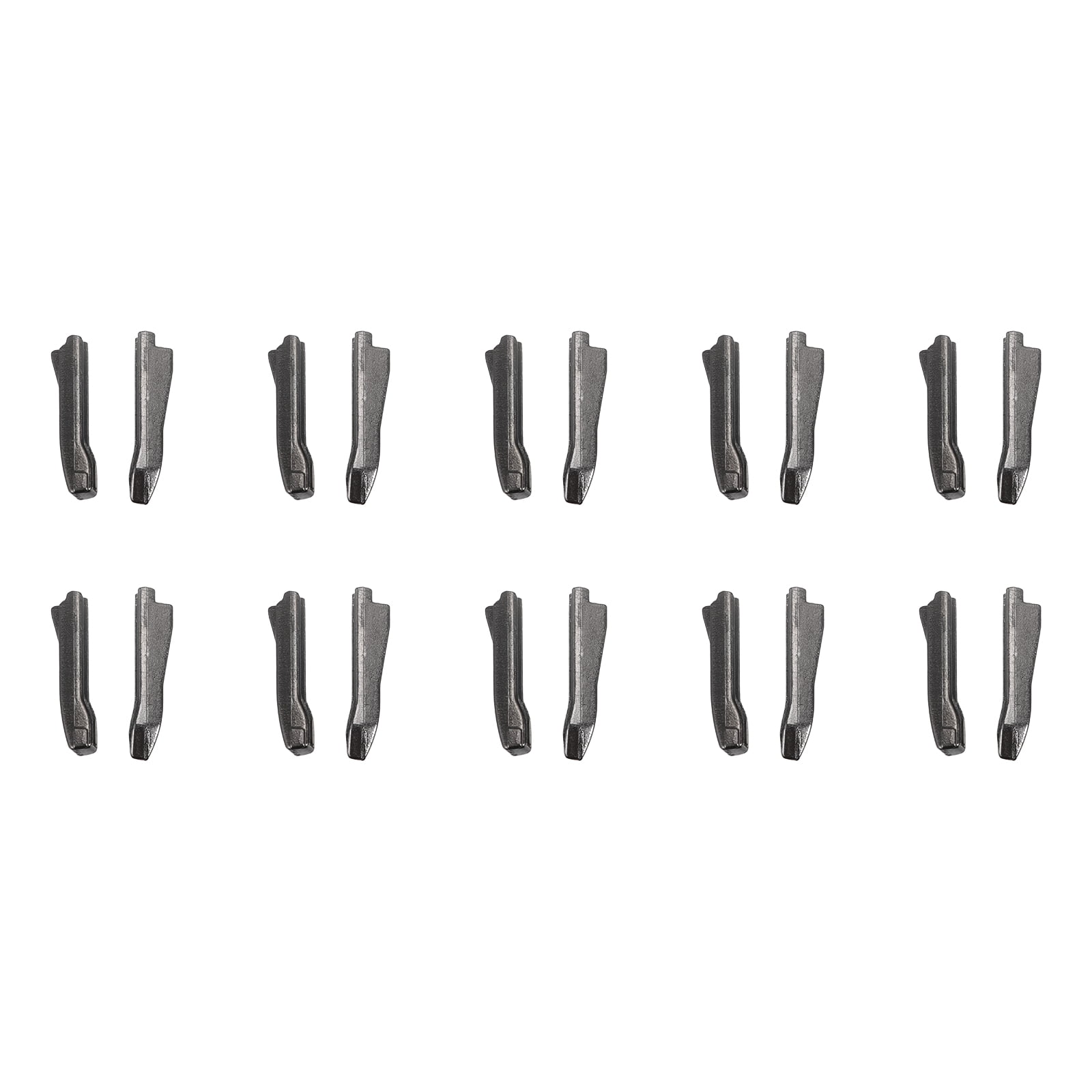 10 Sets Double Open Zipper Repair Latch Kits, 5 Insert Pins for Jacket