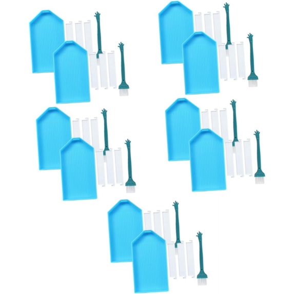 10 Sets Drill Plate Set bead tray diamond tray dividers tool tray Diamond Art Trays diamond beads bead sorting tray diamonds storage tray drawing tool Multipurpose plastic