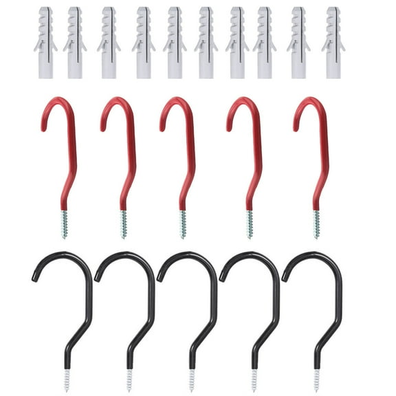 MIPCASE Heavy Duty Bike Hooks Set in Assorted Colors for Vertical Storage, Space Saving, Durable Steel Material, Easy Garage Organization